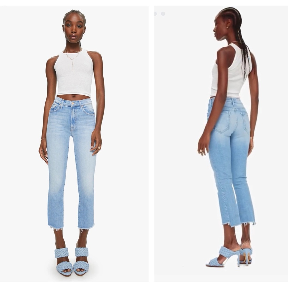 Mother denim the insider crop step fray limited edition size 26 NWOT
